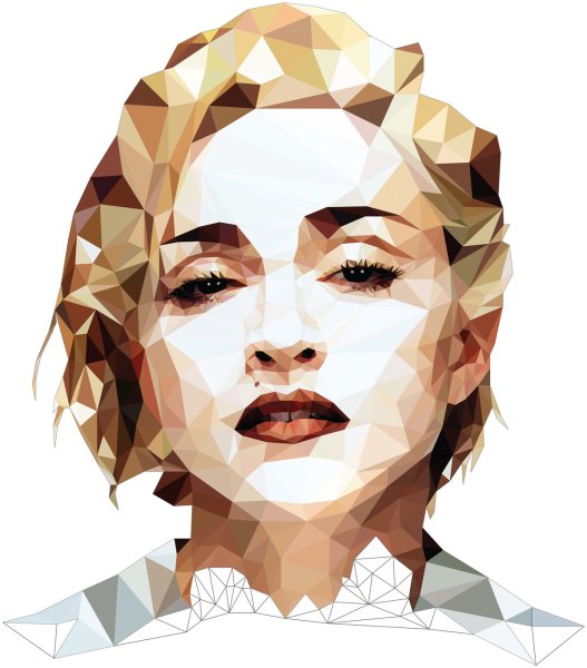 Очертания женского лица