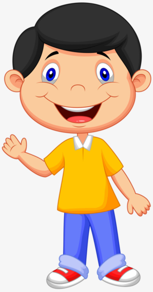 Мультяшные мальчики на прозрачном фоне