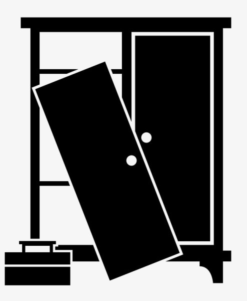 Сломанная мебель иконка