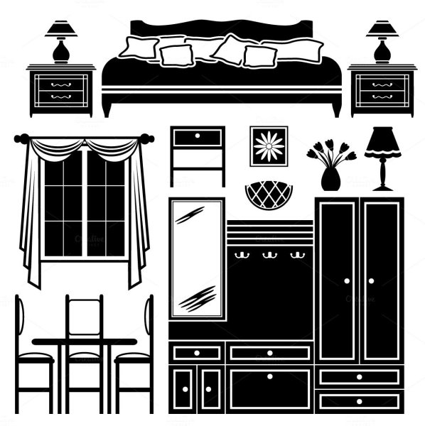 Пиктограмма мебель