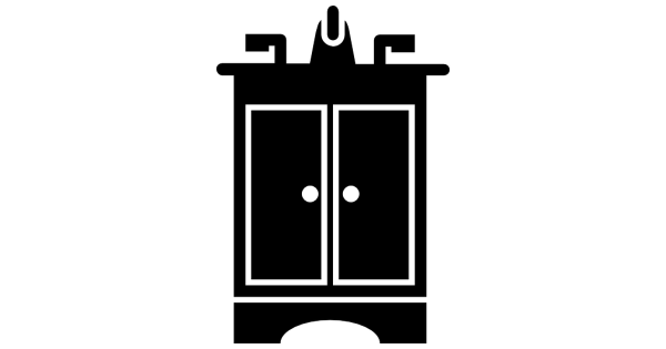 Силуэты мебели для ванной