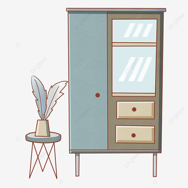 Шкаф в векторном формате