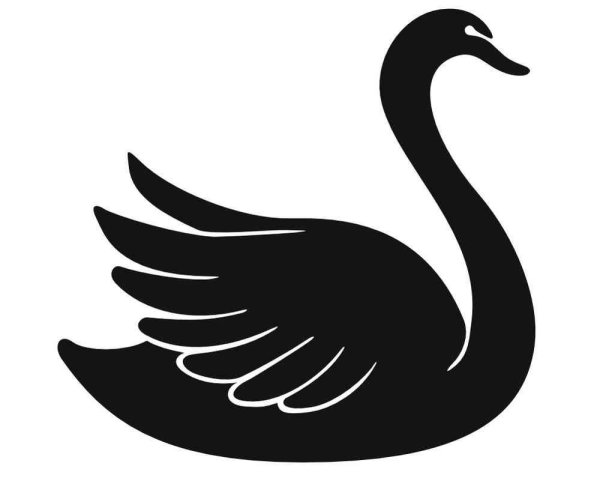 Стилизованный лебедь