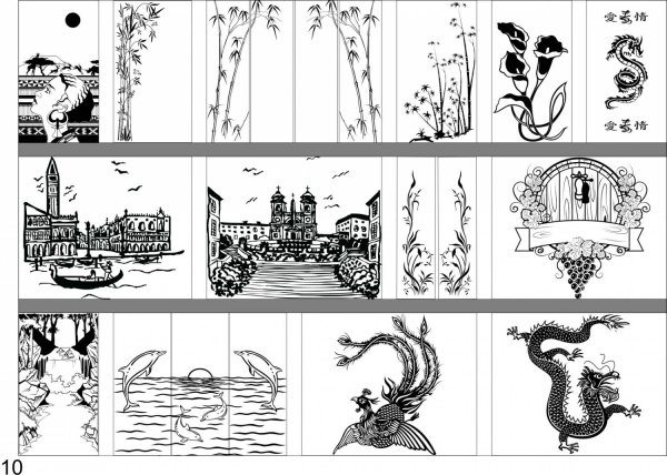 Векторные рисунки для пескоструя