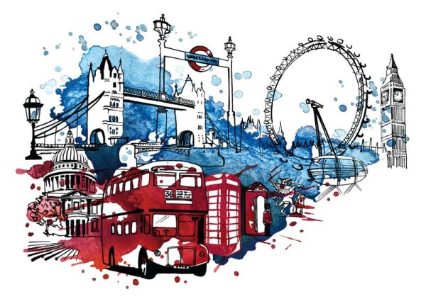 Лондон иллюстрации