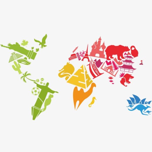 Карта стилизованная