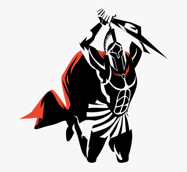 Спартанский воин вектор