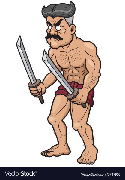 Воин векторный рисунок