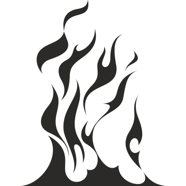 Огонь силуэт