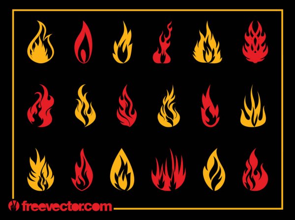 Огонь вектор