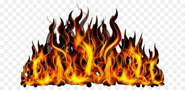 Огонь на белом фоне