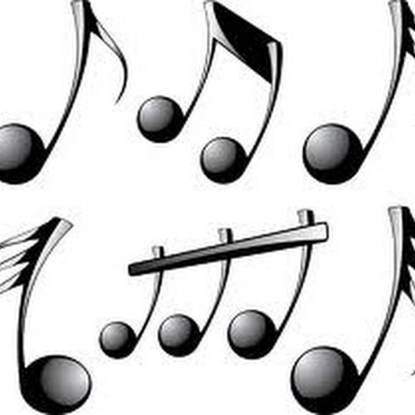 Мультяшные Ноты вектор