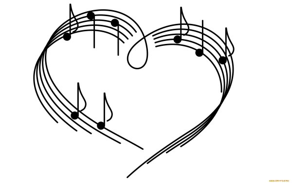 Нотки сердечко