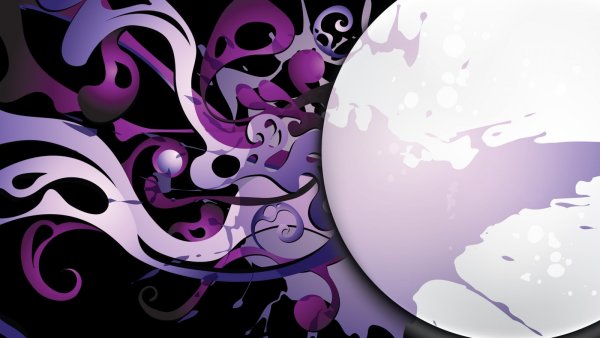 Абстракция в фиолетовых тонах