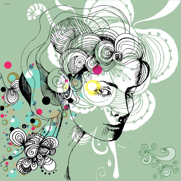 Графические дизайнерские рисунки