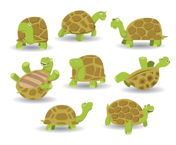 Черепаха Черепашонок вектор