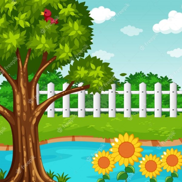 Векторное изображение сада