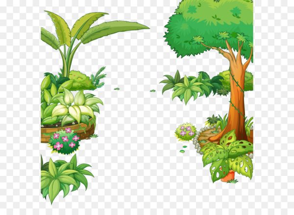 Кусты мультяшные