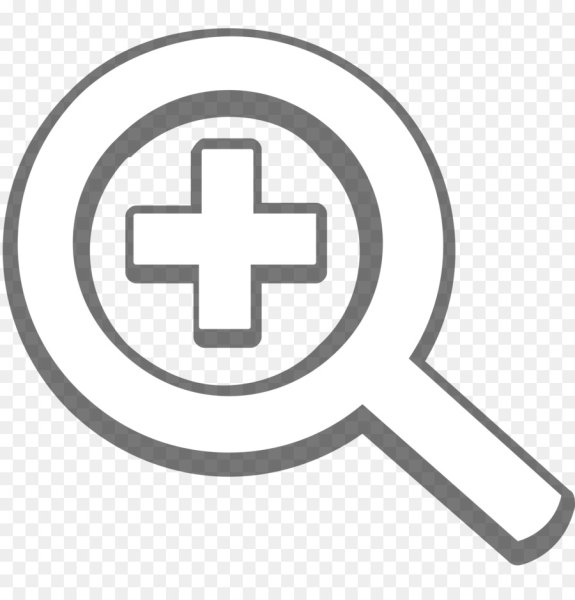 Иконка лупа с плюсом