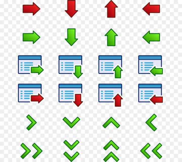 Набор иконок стрелка