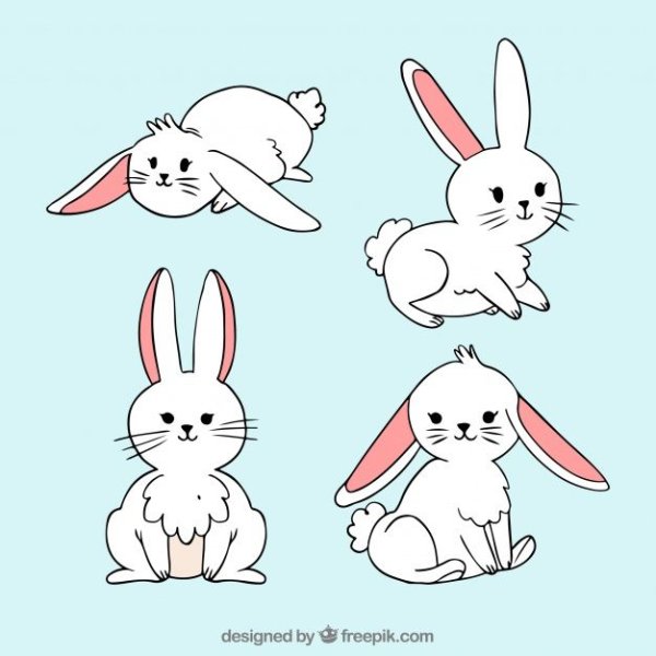 Маленький зайчик рисунок