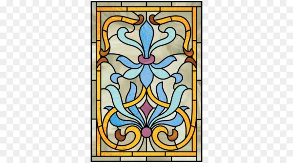 Ар деко орнамент витраж