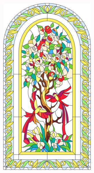 Витраж узор