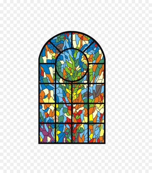 Витражное окно вектор