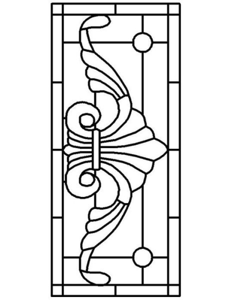 Эскизы для витража на стекле