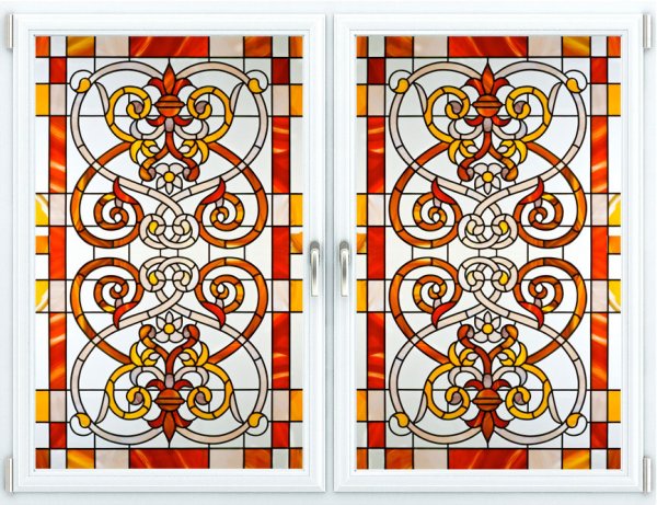 Витраж орнамент