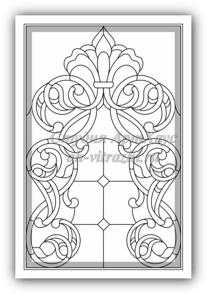 Классический орнамент для витража