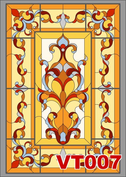 Витраж Восточный орнамент