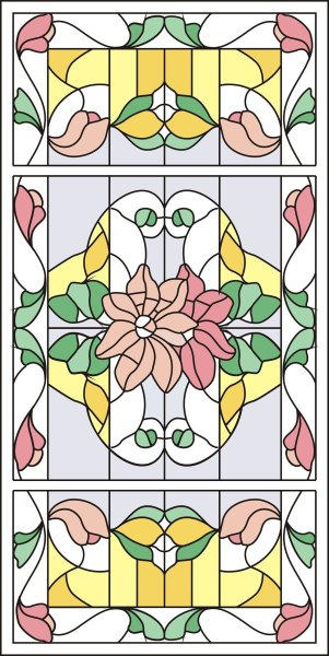 Эскиз витражного окна