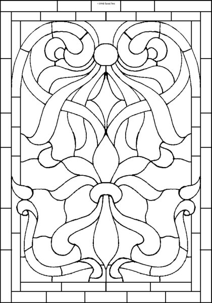 Витраж симметричный