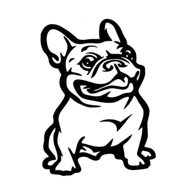 Силуэт бульдога