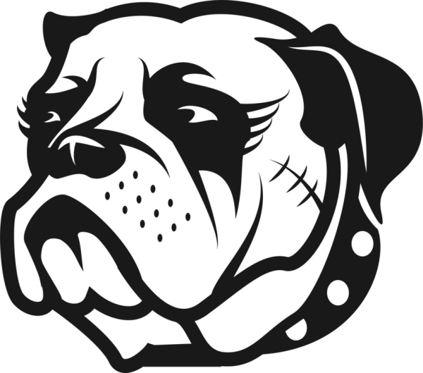 Голова бульдога вектор