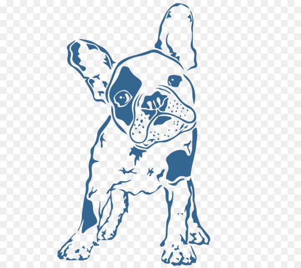 Французский бульдог векторное изображение