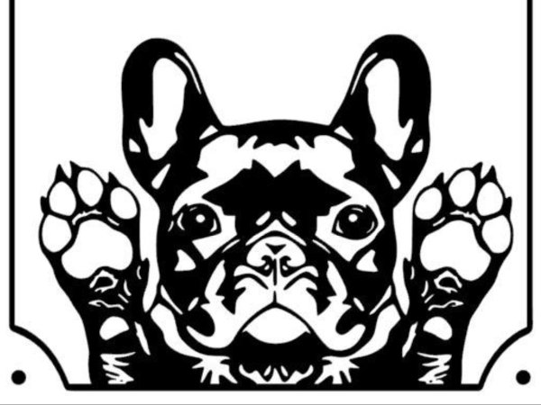 Трафареты франсузкогобульдога