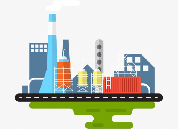 Завод силуэт