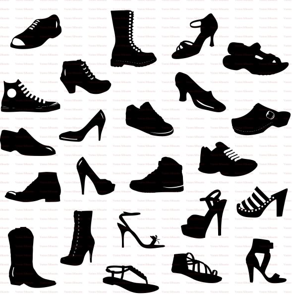 Ботинок силуэт