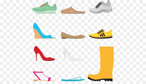 Обувь мужская и женская вектор