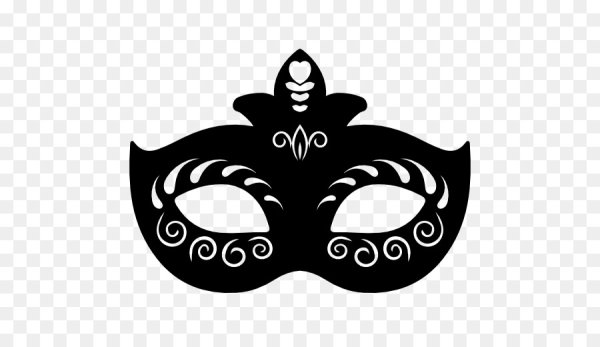 Макет маски карнавальной