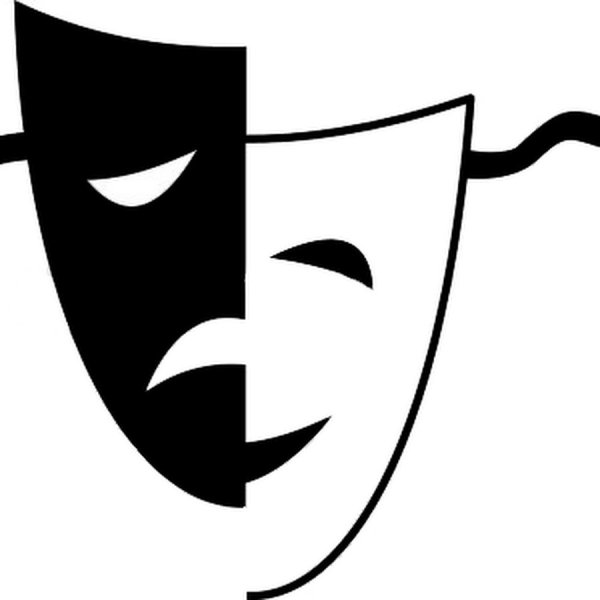 Театральные маски силуэт