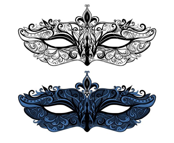 Печать маска на маскарад