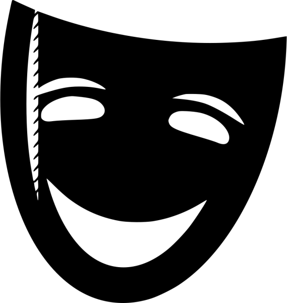 Театральные маски силуэт