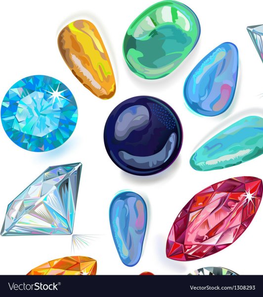 Мультяшные драгоценные камни