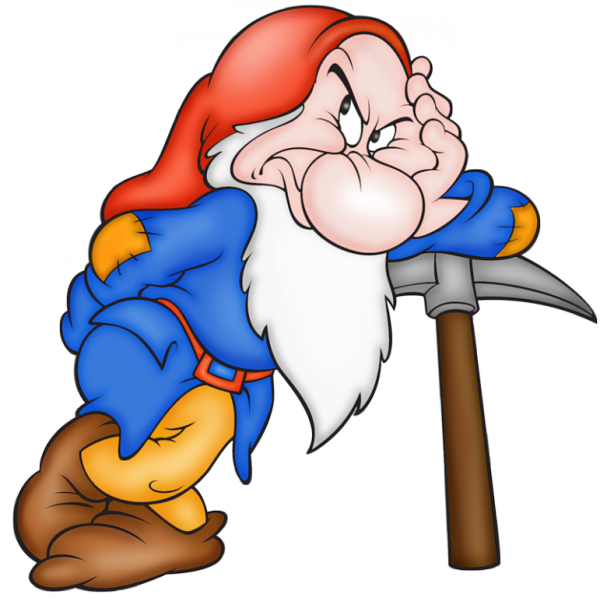 Гном Ворчун из Белоснежки