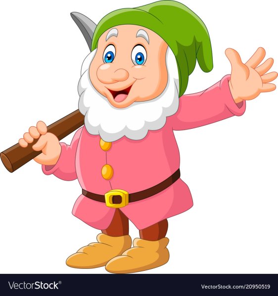 Гном с киркой Белоснежка