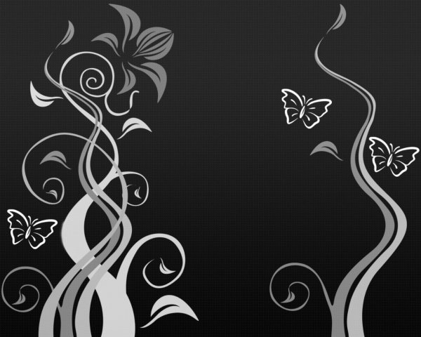 Рисунки на черном фоне