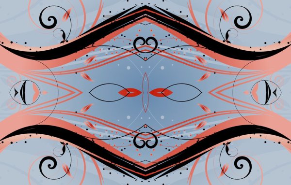 Симметричный узор яркий